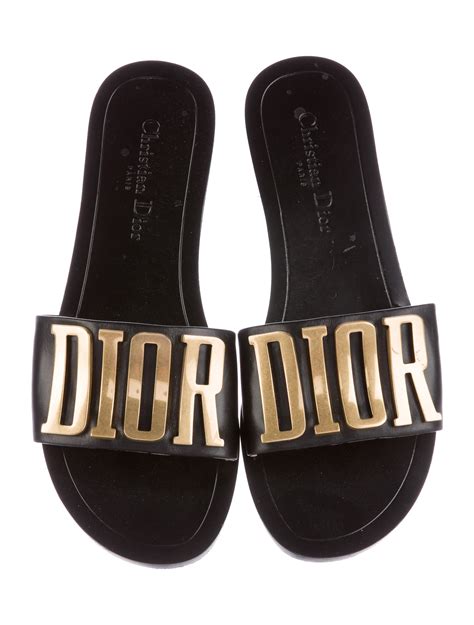 christian dior leather slides|christian dior slides women price.